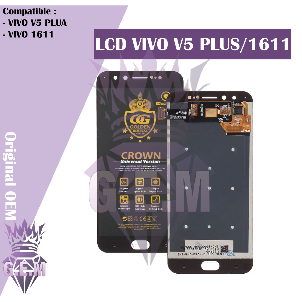 LCD TOUCHSCREEN VIVO V5 PLUS / VIVO 1611 COMPLETE FULLSET ORIGINAL