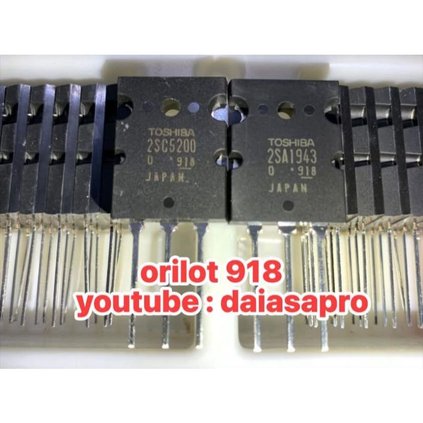 TR FInal Toshibah 2Sc5200/2Sa1943 Lot 918 Ori