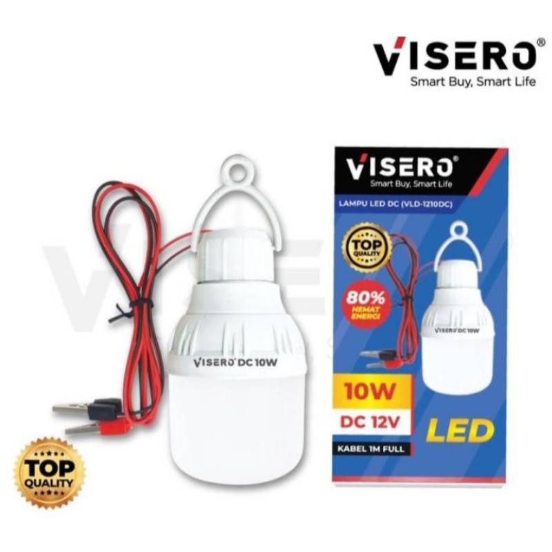 Lampu LED DC Plus Jepit Aki 12 Volt VISERO