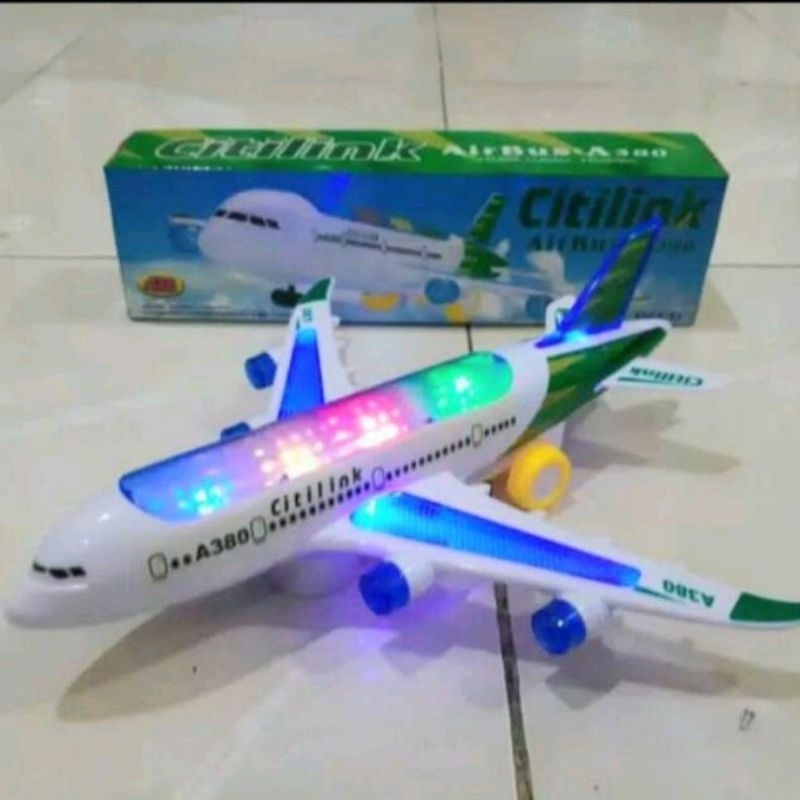 mainan anak pesawat citilink A380-200CK