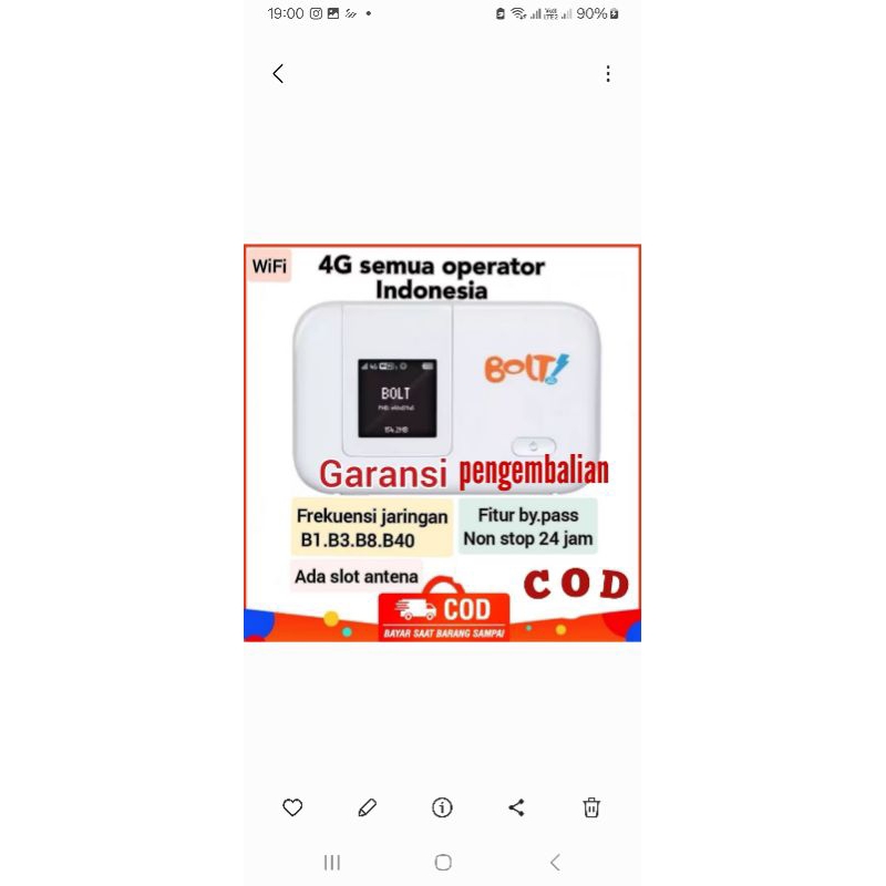Modem Bolt Max Huawei E5372s UNLOCK