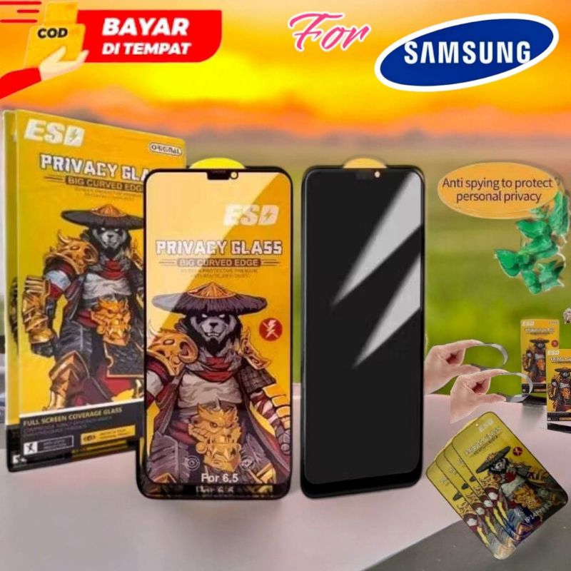 Tempered Glass Panda Anti Spy Samsung M42 M50 M50s M51 M52 M53 M54 M55 M62 S10 S20 S21 S23 S24 Note 