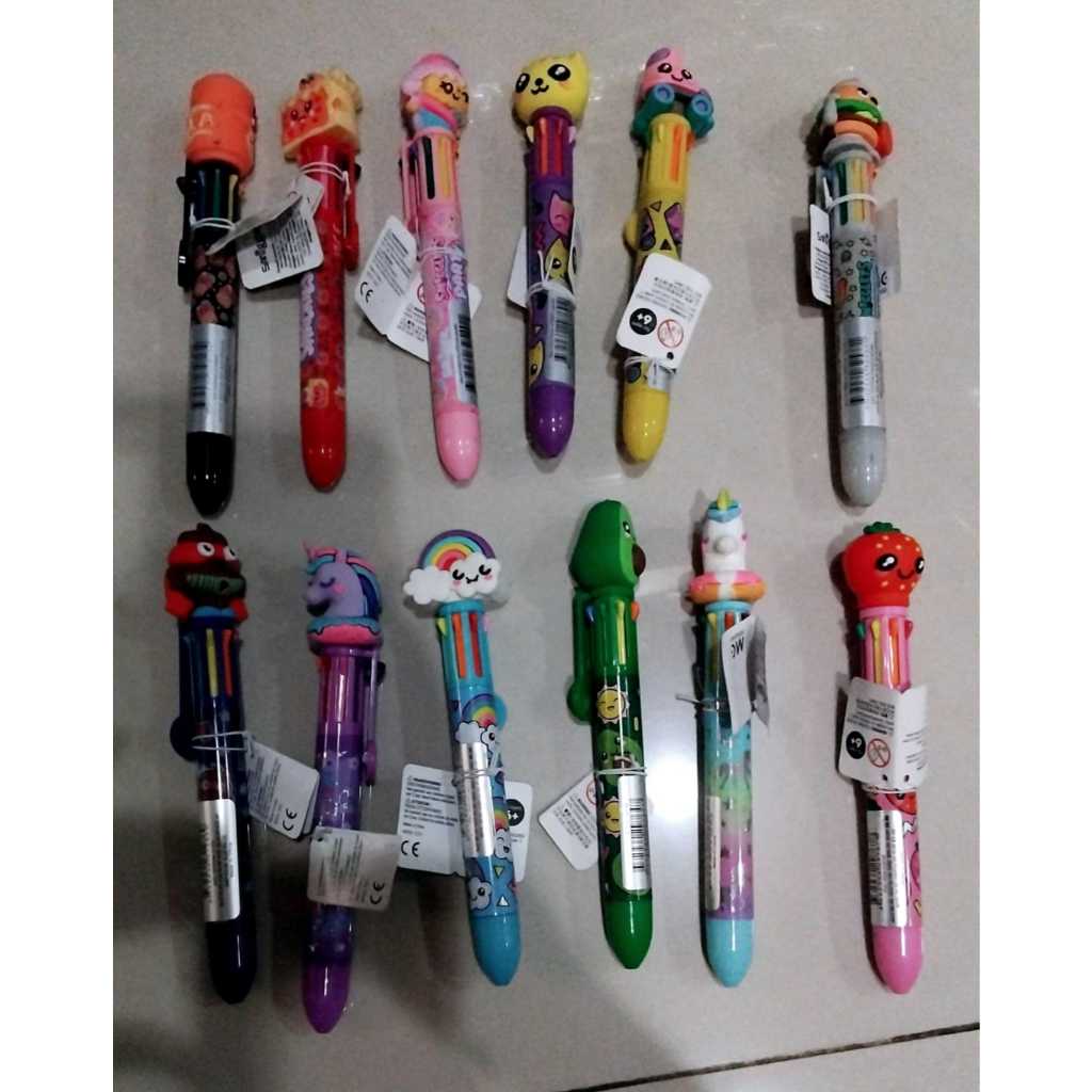 

PROMO BOLPEN SMIGGLE RAINBOW PEN 10IN1 WARNA-WARNI UNIK