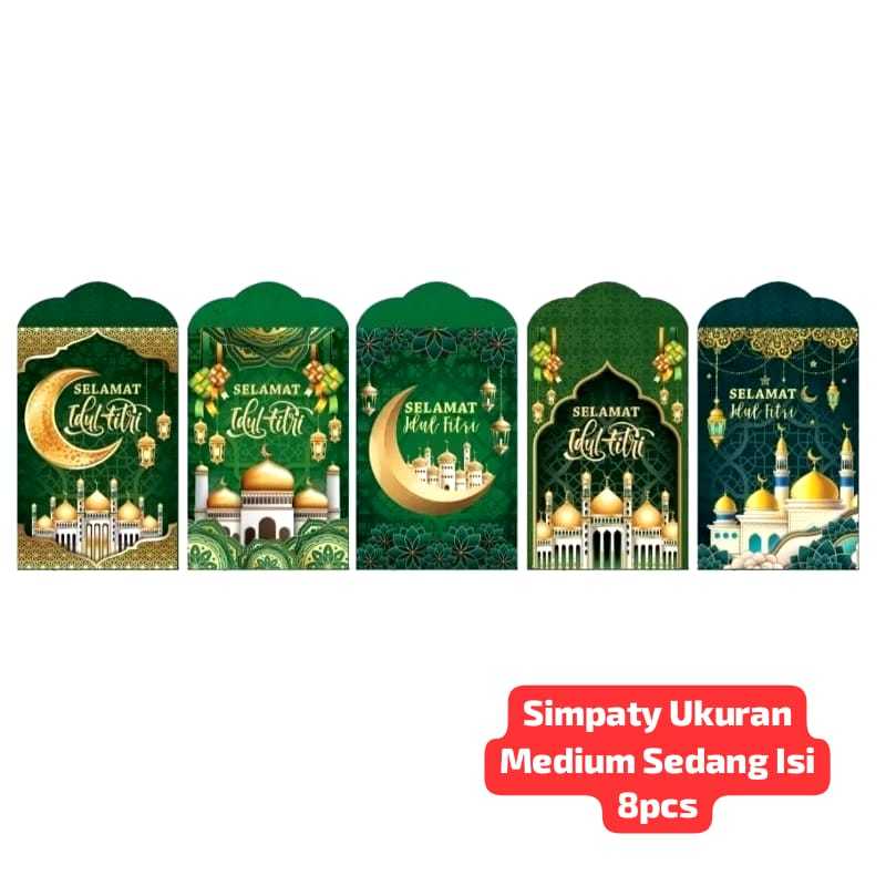 

Veiso_Amplop Lebaran Simpaty/Amplop Lebaran Simpaty/Angpao / Amplop Lebaran Idul Fitri Sedang Medium Dan Kecil isi 8 lembar