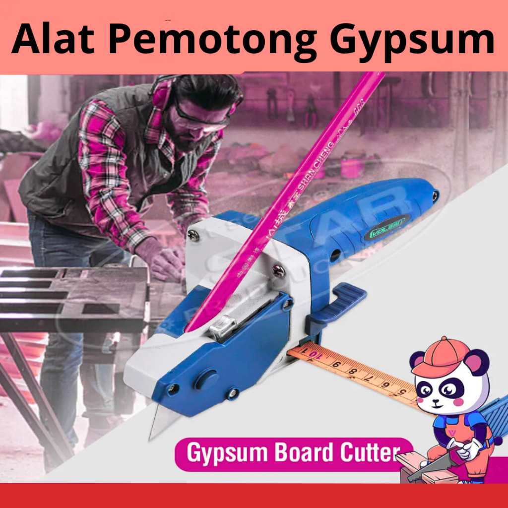 

COD Alat Potong Pemotong Papan Gypsum Gipsum Plester Board Cutter Marker with Pen Slot TOOHR