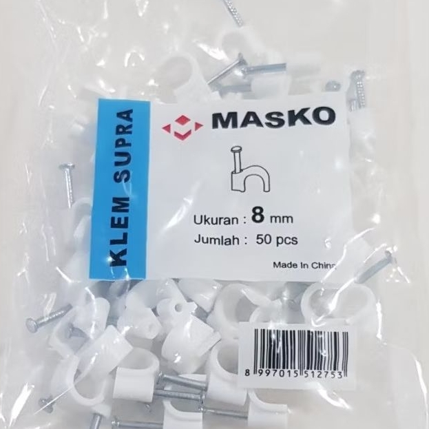 Klem kabel beton masko 8mm / klem kabel masko no 8