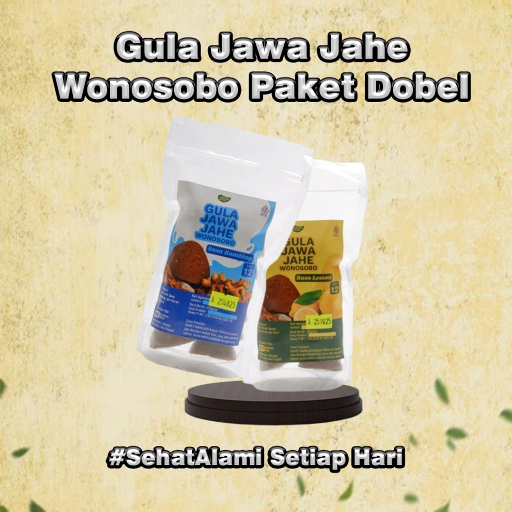 

Gula Jawa Jahe Wonosobo Asli – Paket Doubel Sehat Manis Alami & Hangat di Tenggorokan – 100% Tanpa Pengawet