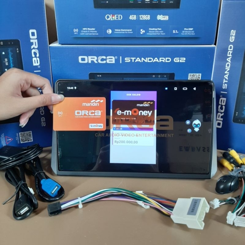 HEAD UNIT ANDROID ORCA XPANDER ANDROID 9 INCH ORCA STANDARD G2 RAM 4/128 GB - NFC - ANDROID AUTO CAR