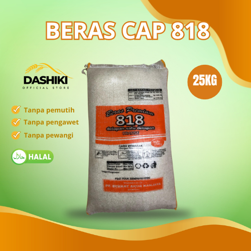 

Beras 818 25KG Cap 818 Beras Premium