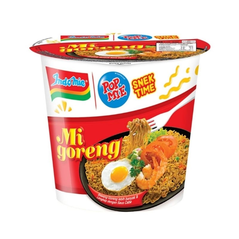 

Maknyuss1 Pop Mie Mini Snek Time Mie Goreng Rasa Indomie Goreng Isi 1 Dus/12 Pcs Kemasan Cup 43 Gram