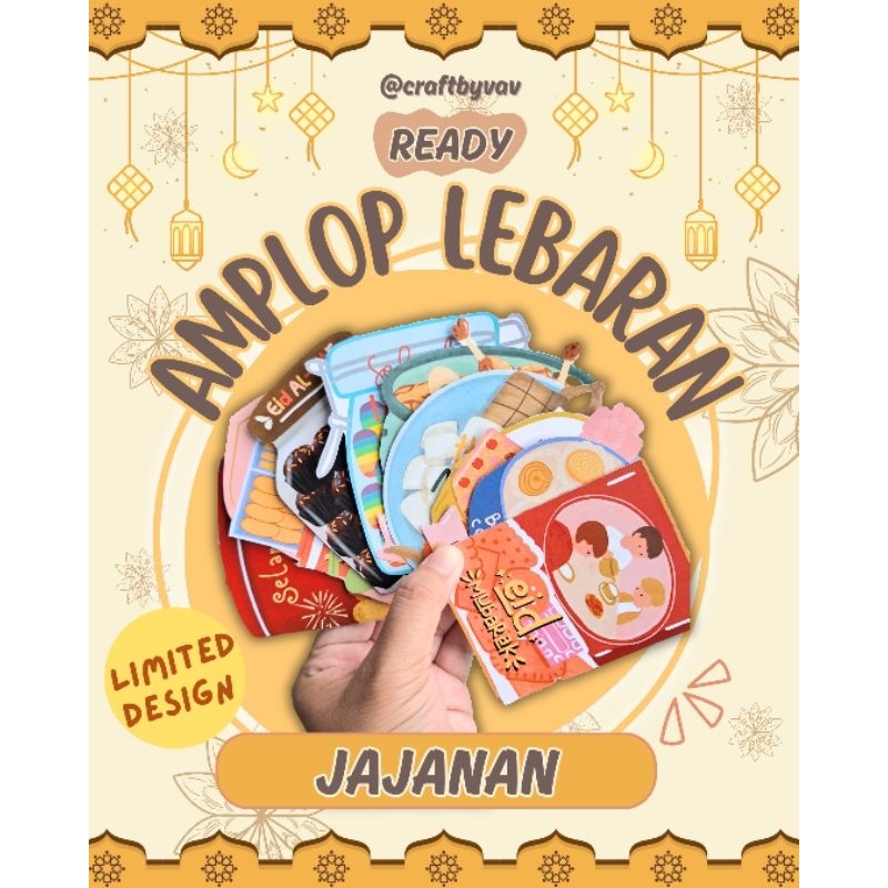 

Amplop Hari Raya Idul Fitri/Amplop THR Karakter Edisi Makanan untuk Anak-Anak Limited Edition