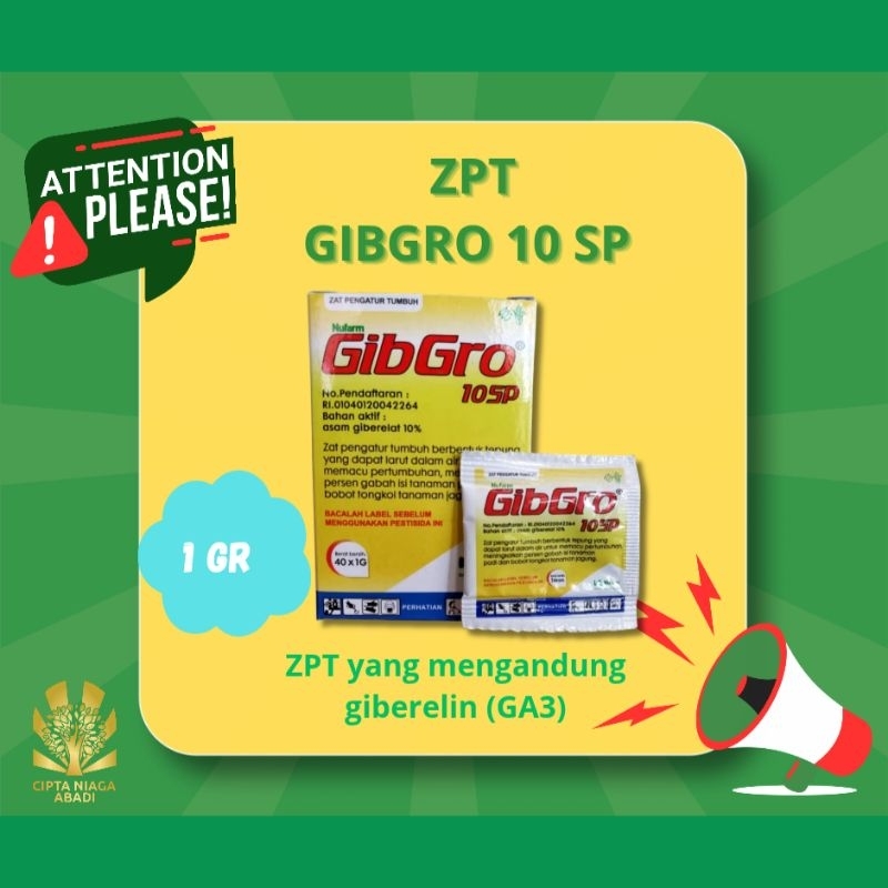 ZPT Gibgro 10 SP + giberelin (GA3)