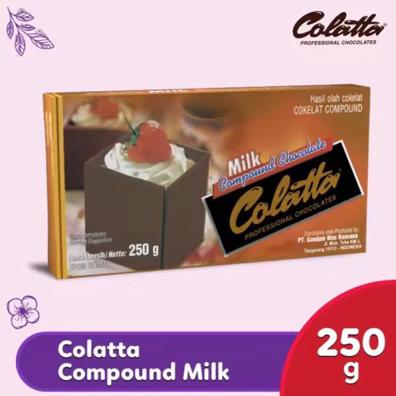 

Colatta Milk Compound Chocolate 250g Coklat Susu Compound