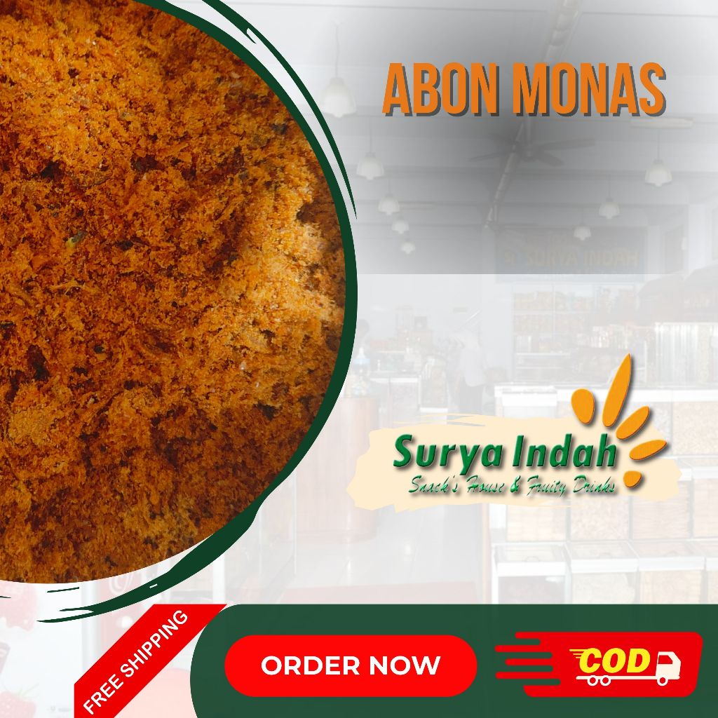 

Abon Monas asli daging sapi Surya indah jombang 100gr