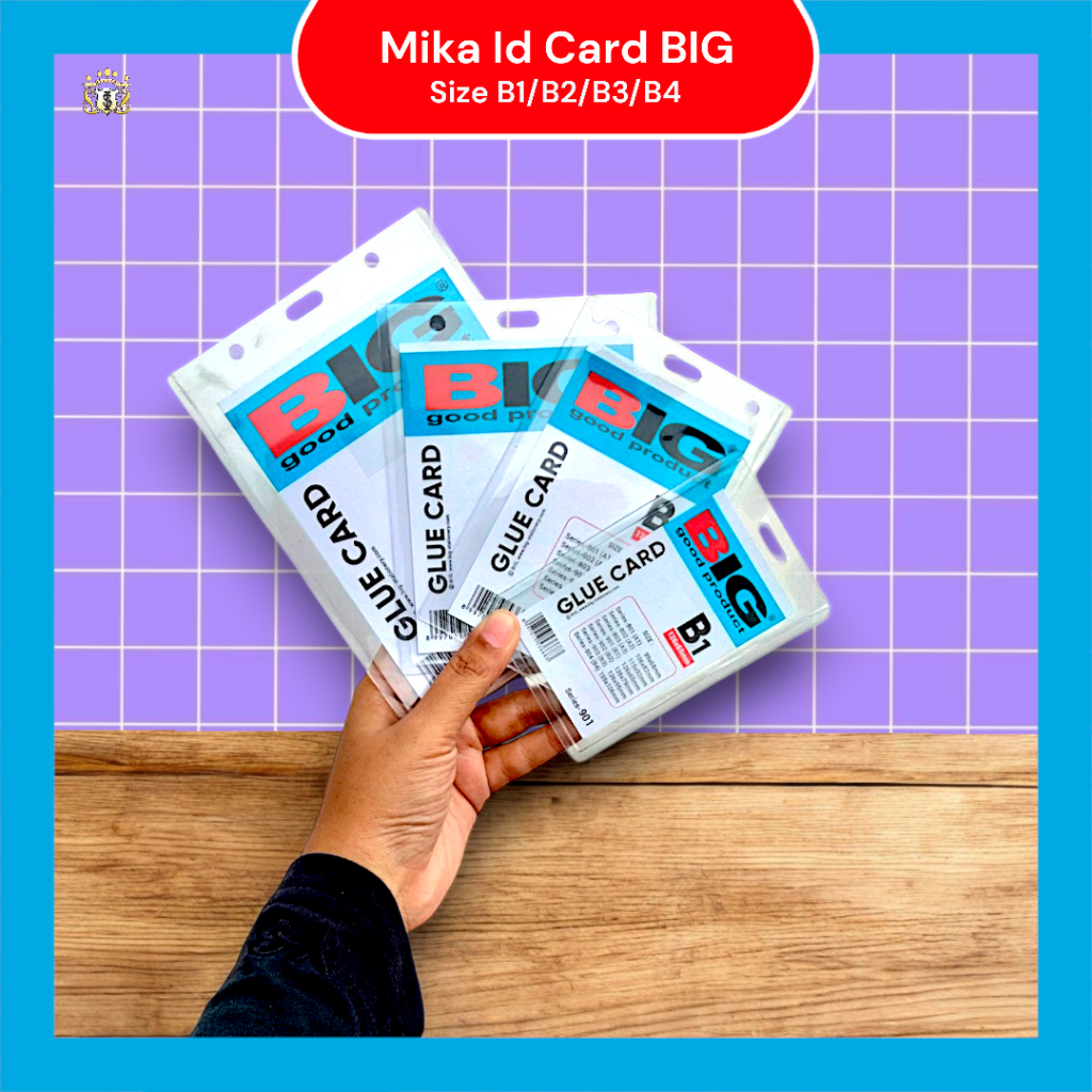 

Mika Id Card BIG Ujian / Name Tag / Case Card Serbaguna Berbagai Ukuran