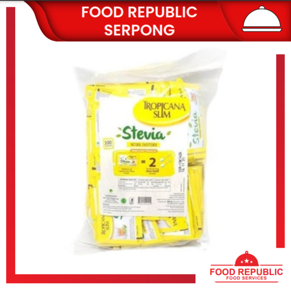 

TROPICANA SLIM SWEETENER STEVIA 100 SACHET
