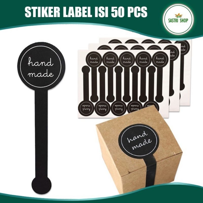 

Stiker Hand Made Isi 50 pcs Stiker Label Murah!