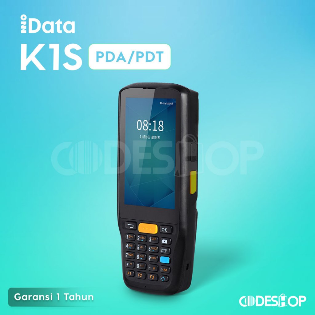 MOBILE SCANNER PDA IDATA K-1S ANDROID 10 ORIGINAL GARANSI RESMI