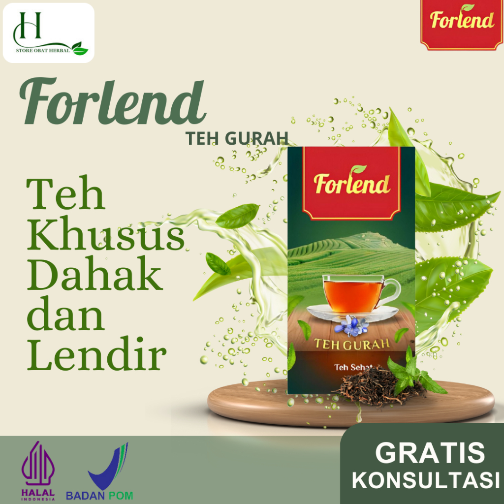 

FORLEND Teh Gurah Original - Membantu Atasi Permasalahan Lendir & Dahak - 15 kantong 1 Box