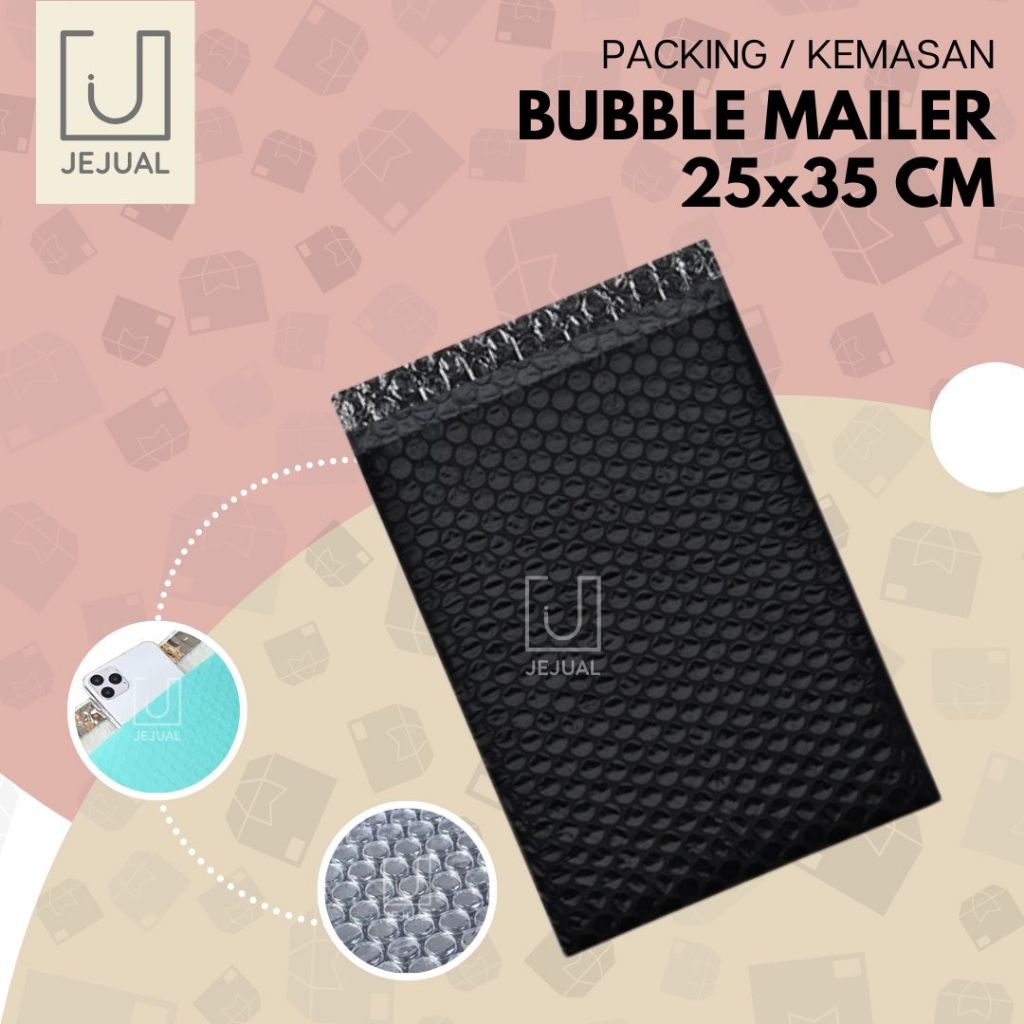 

BUBBLE MAILER 25x35 CM Plastik Kantong Bubble Wrap Packing Amplop Bubble