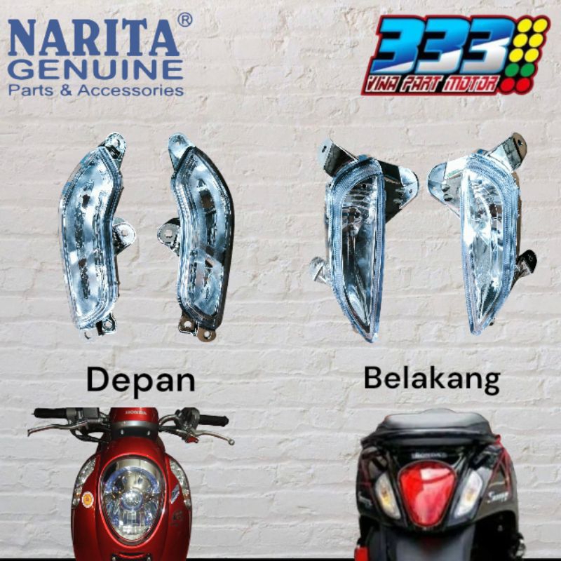 sen depan Scoopy fi k16 sen belakang Scoopy fi k16 front winker rear winker Scoopy fi k16 sein depan