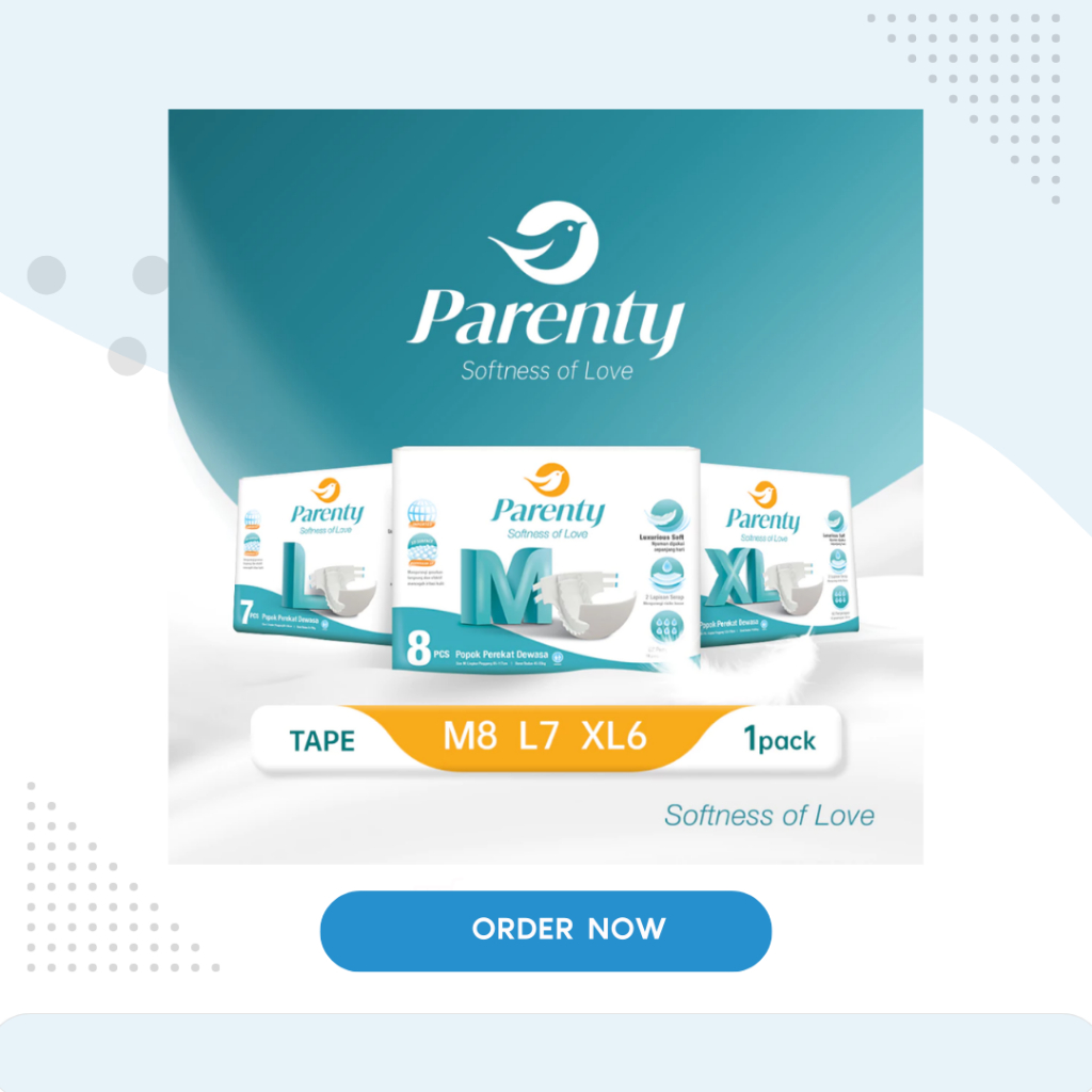 Pampers Dewasa / PARENTY Popok Perekat Dewasa Soft Diapers Size M/L/XL