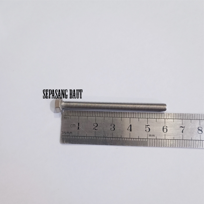 M5 x 60 Baut Hexagon Stainless 304 M5x60