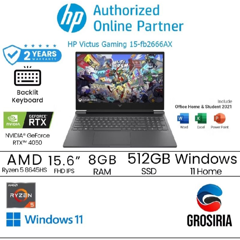 Laptop Gaming HP Victus AMD Ryzen 5