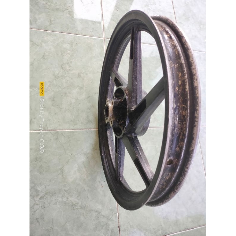 VELG BELAKANG SATRIA 2TAK HIU LUMBA ORIGINAL COPOTAN