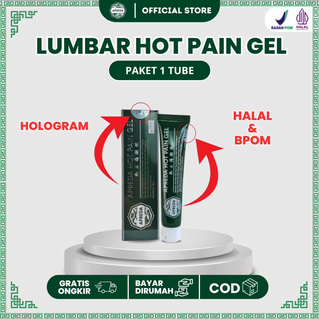 Obat Cream Sakit Pinggang dan Nyeri Otot Punggung / Salep Lumbar Pereda Sakit Pinggang Nyeri Otot da