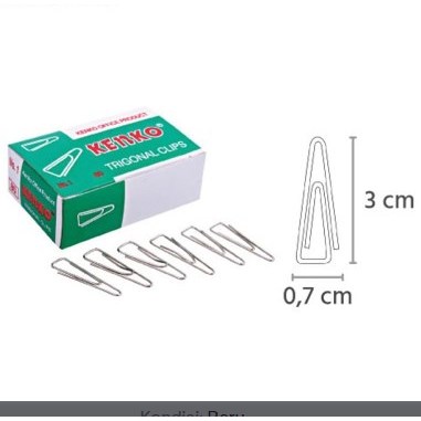 

Trigonal Clip Kenko No.1 / Paper Clip / Klip Kertas