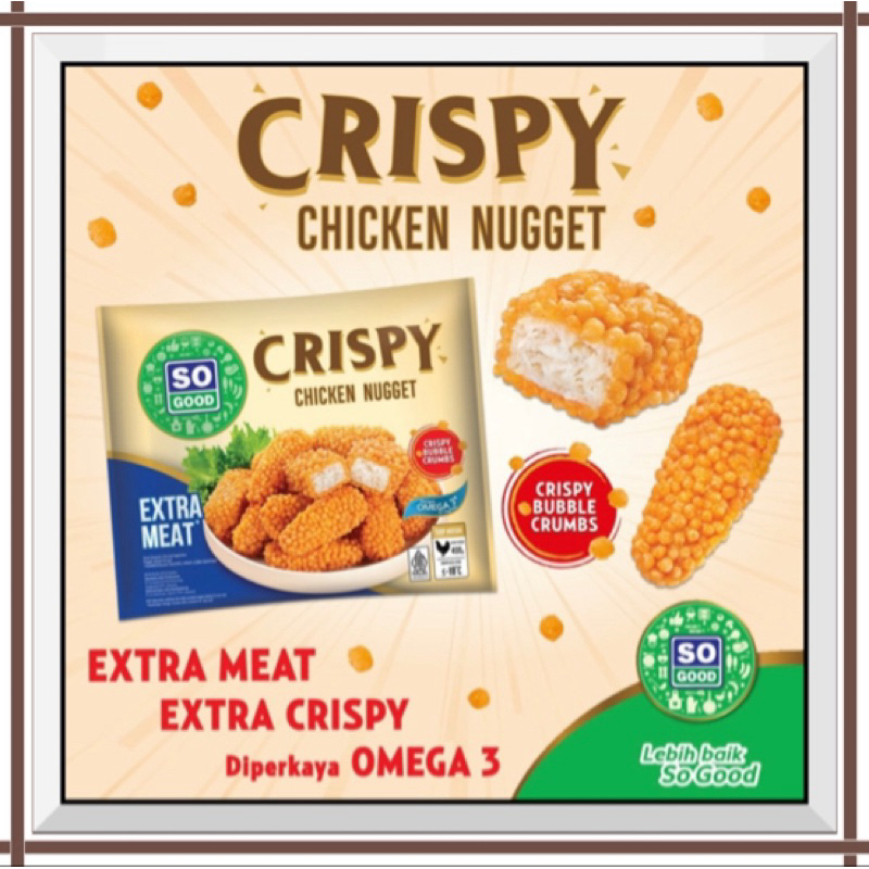 

So Good Crispy Chicken Nugget 400gr - 400 gr