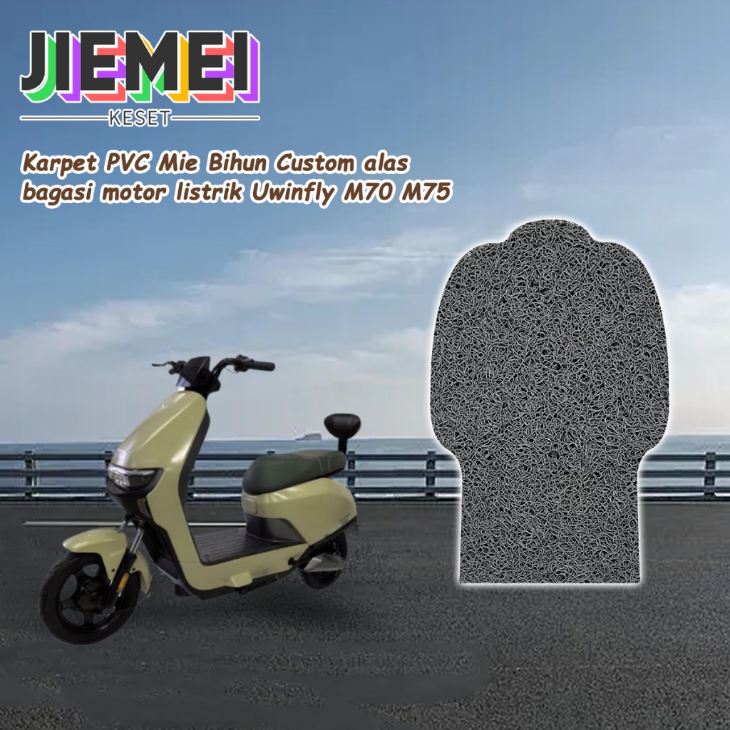 JIEMEI Karpet PVC Mie bIhun Custom Alas Bagasi Motor Listrik Uwinfly M70 M75