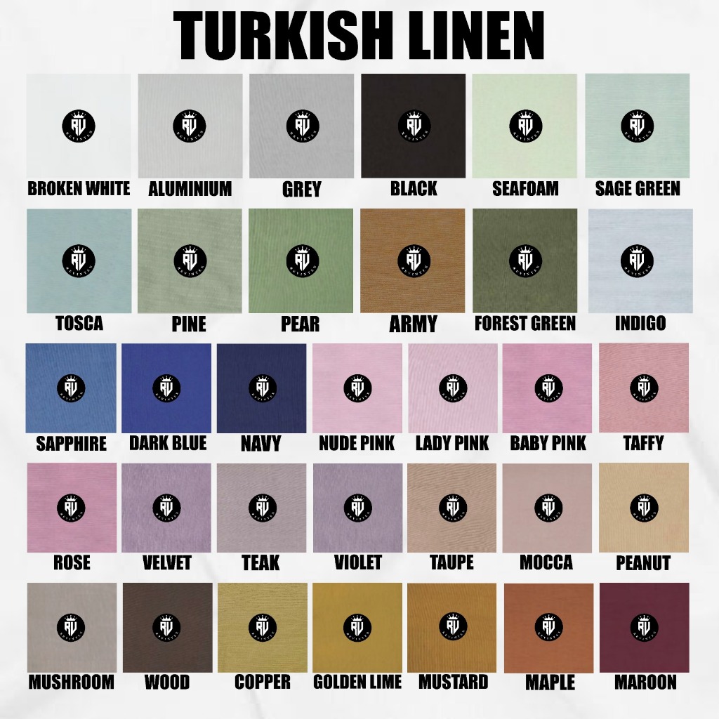 Kain Turkish Linen IMPORT PREMIUM Grade A - REVINTEX BANDUNG