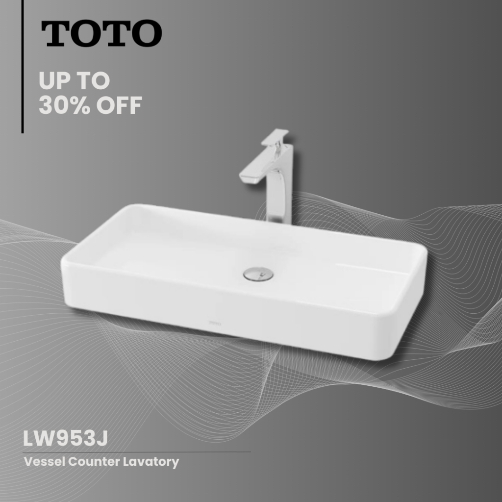 Wastafel TOTO LW 953 J / Wastafel Meja TOTO (Body Only)