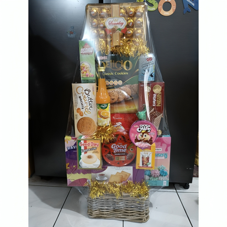 

Parcel Hampers Makanan Lebaran Murah Meriah 2025 (19) Isi Makanan Ringan Dengan Dekorasi Cantik