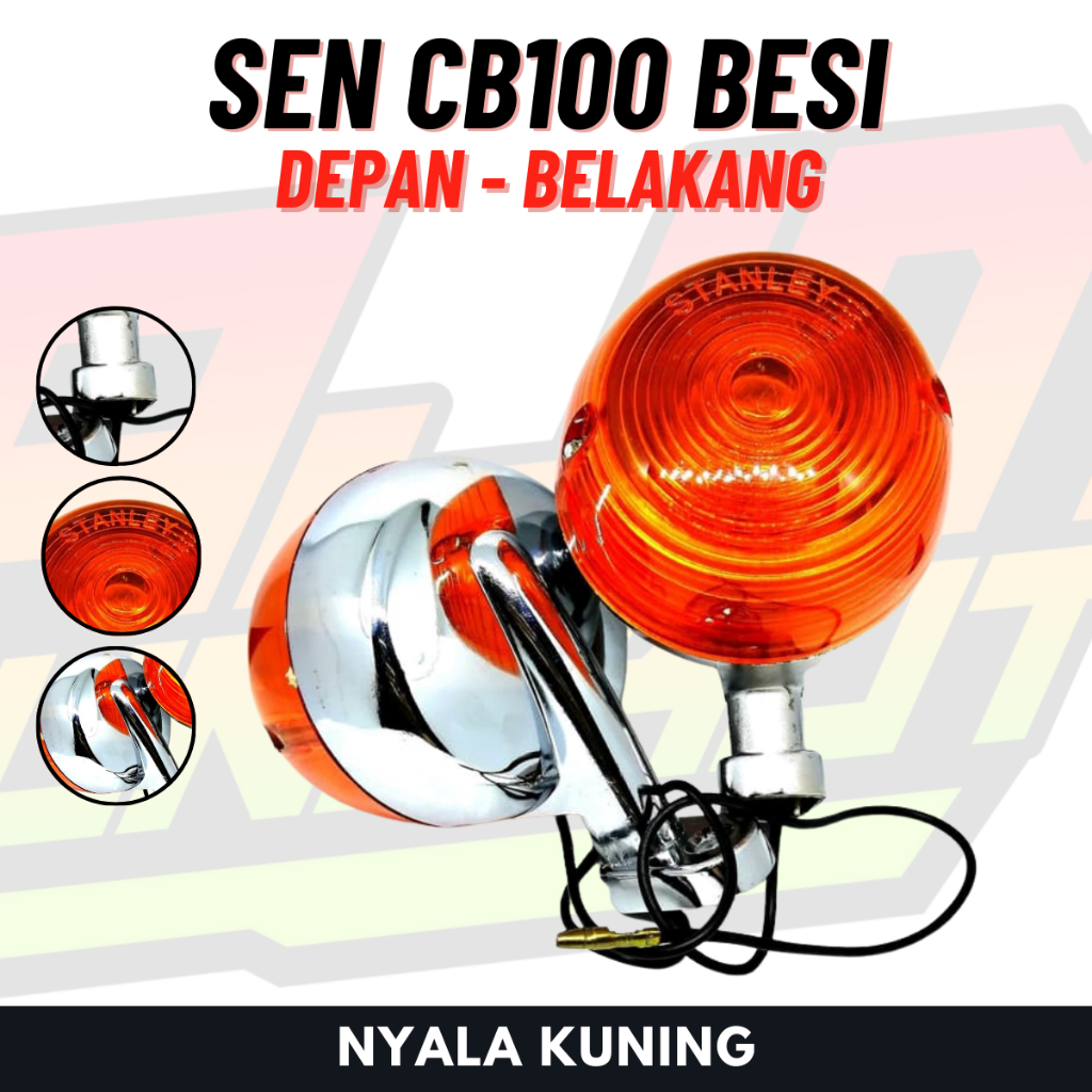 Lampu Sein Sen Riting Reteng CB100 CB 100 Besi Bukan Plastik Belakang Klasik Honda Jap Style Classic