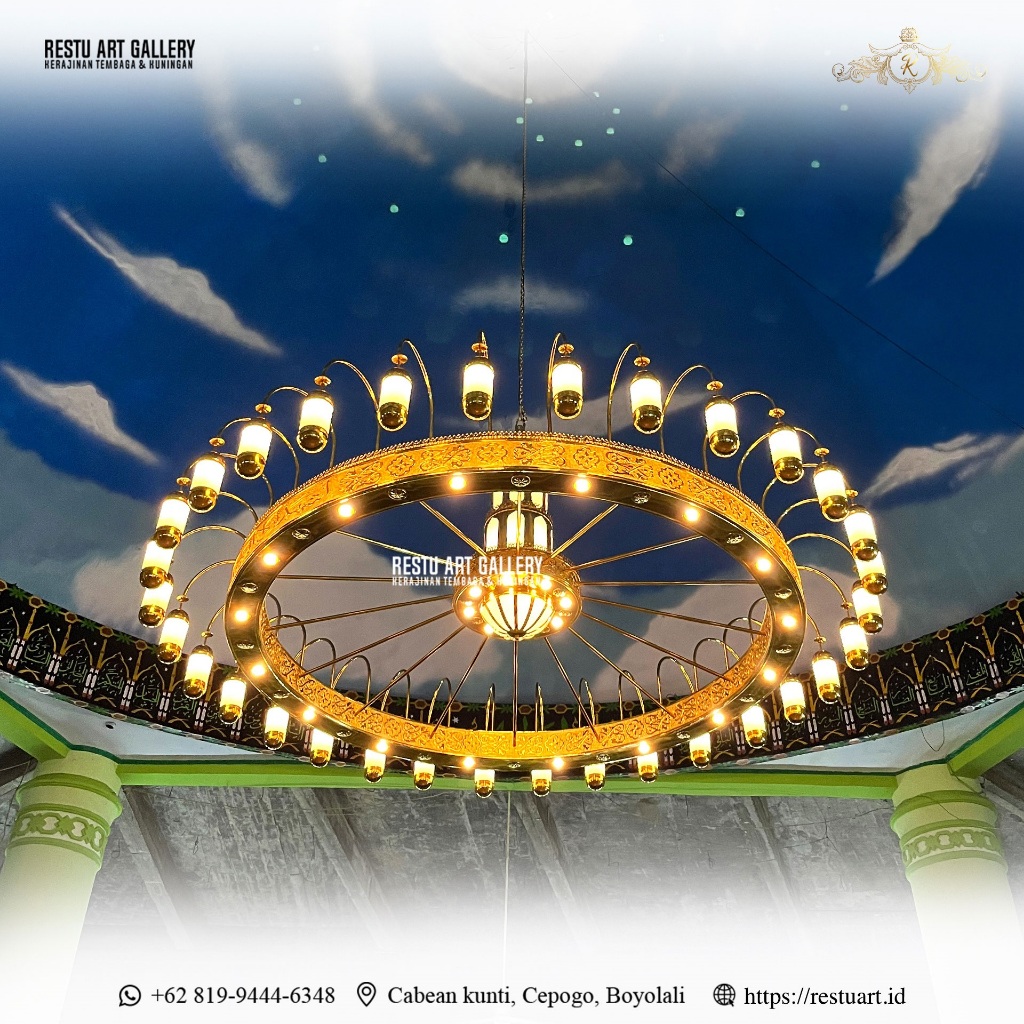 Lampu Hias Masjid | Lampu Gantung Masjid | Lampu Nabawi | Lampu Kuningan Custom
