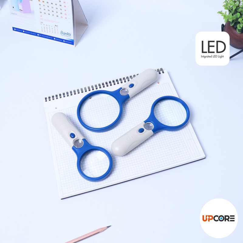 

[Avjaya Stationery] Bantex 2in1 Kaca Pembesar Lampu LED / Magnifier Hingga 3.3X Untuk Membaca 56mm / 70mm / 85mm BJ260X