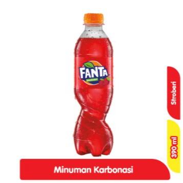 

Fanta Minuman Soda Rasa Stroberi Botol 390 ml