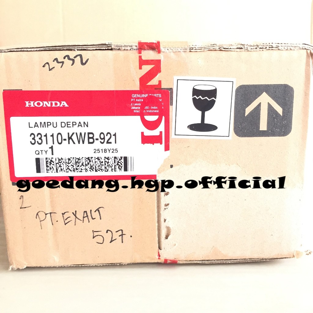 Headlight Unit Lampu Depan BLADE 110 KWB ORIGINAL AHM 33110KWB921