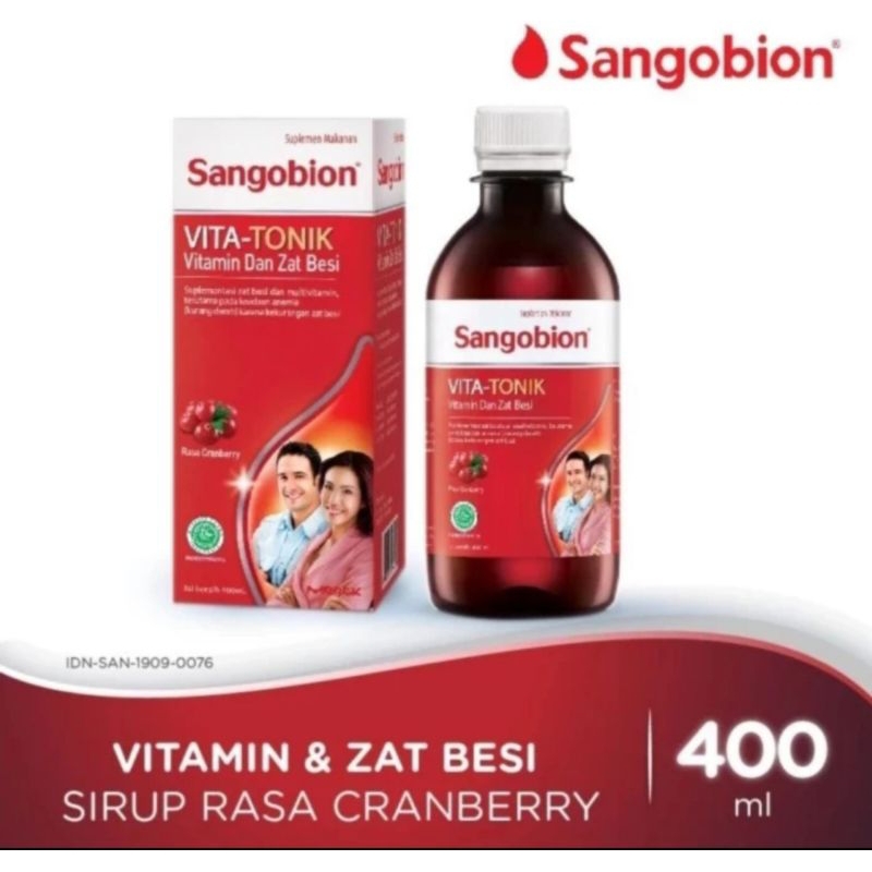 Sangobion Syrup Vita-Tonik 400ml - Suplemen Kesehatan Vitamin dan Zat Besi