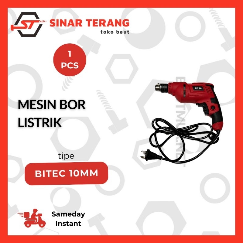 Mesin BITEC Bor Listrik - Mesin Bor Besi Kayu 10 mm