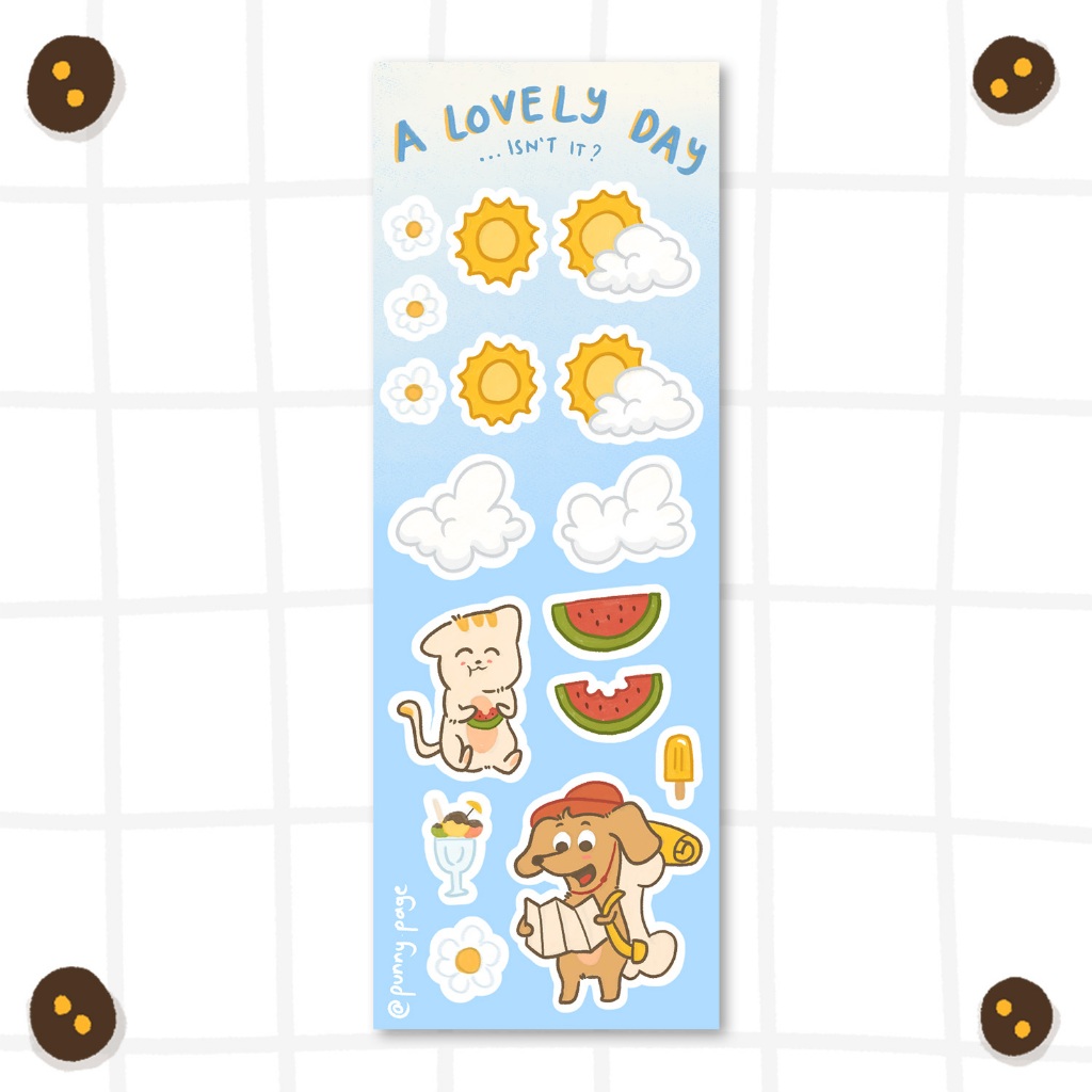 

Lovely Day Sticker Sheets | Punny Page