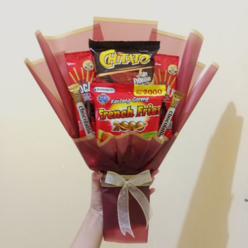 

Medium Snack Bouquet / Buket Makanan