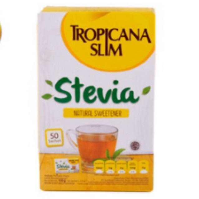 

TROPICANA SLIM SWEETENER STEVIA 50x2.6GR