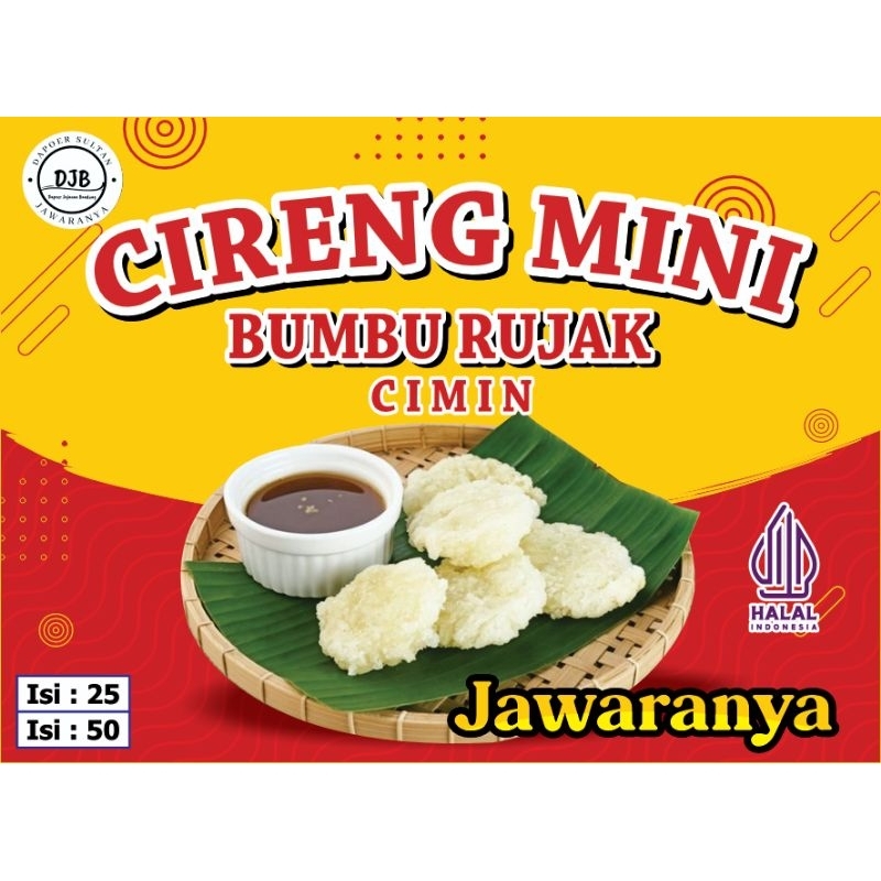 

IKLAN CIRENG MINI BUMBU RUJAK ISI 50PCS