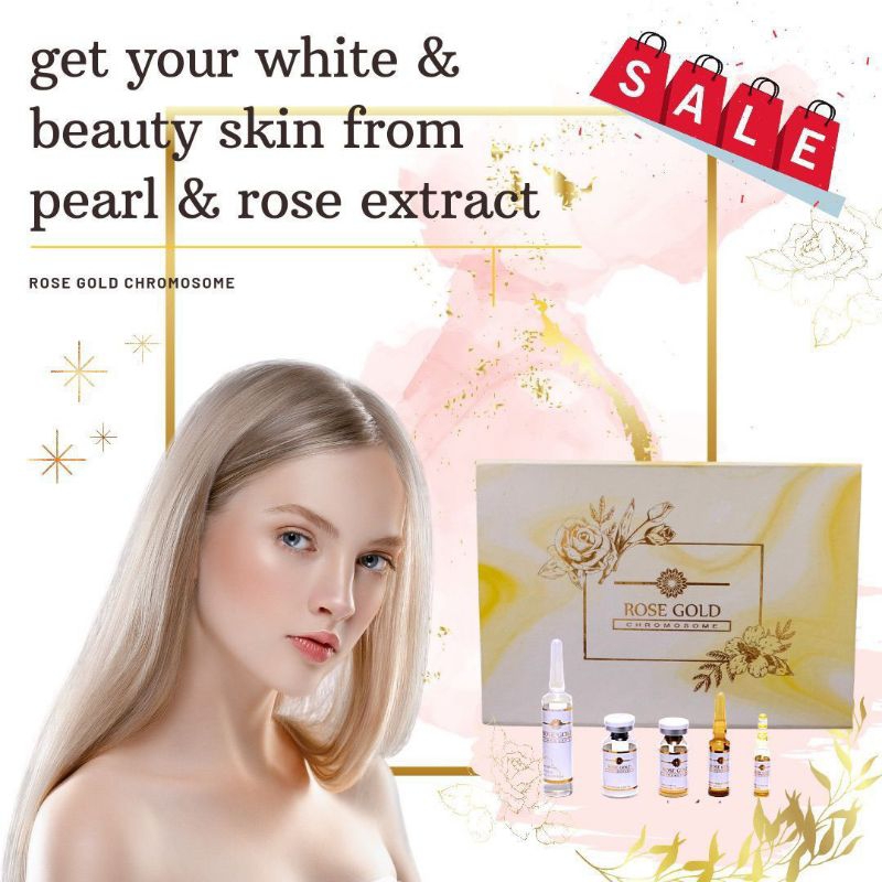 ROSE GOLD CHROMOSOME ORIGINAL 100% LUXURY WHITENING