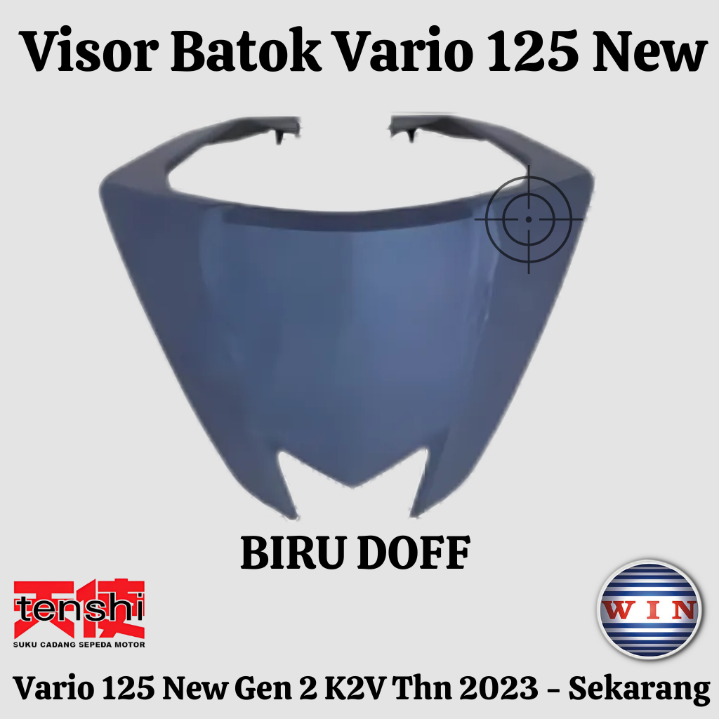 Visor Batok K2V Vario 125 NEW LED Gen2 2023 K2V Biru Doff