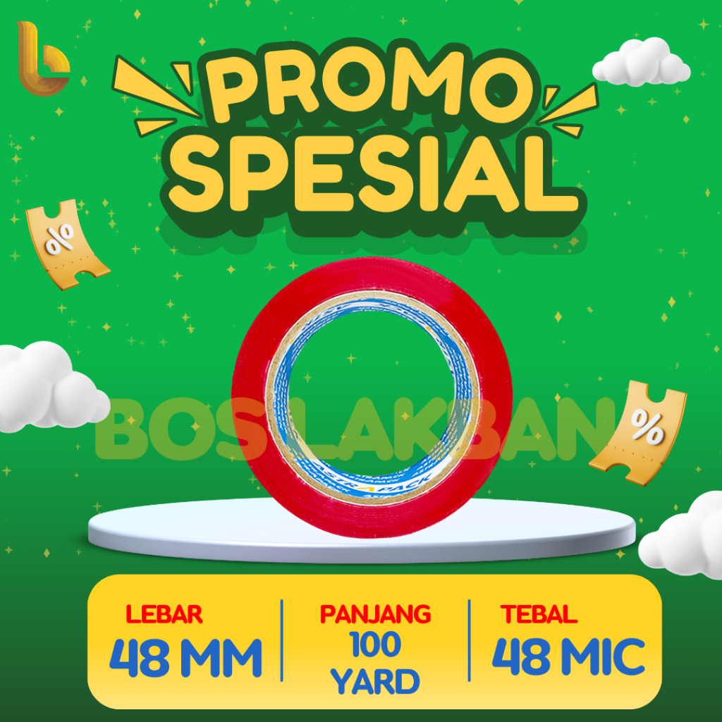 

Lakban Fragile 48 mm x 100 yard | Isolasi OPP Jangan Dibanting Kualitas Terbaik bosLakban